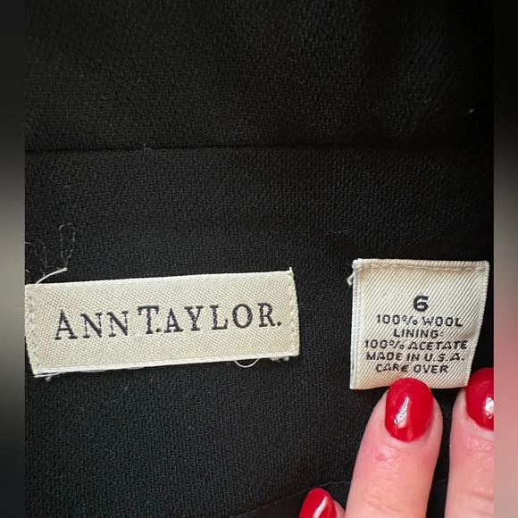 Ann Taylor Size 6 Black Women Jacket/Blazer - Picture 4 of 5